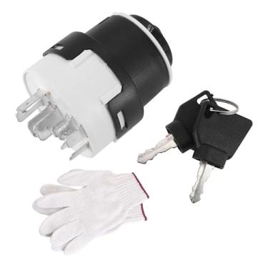 Imagem de Dokili Interruptor de ignição com 2 chaves compatível com retroescavadeira JCB 3CX 4CX 3 Pisition 9 Terminal 701/80184 701/45500