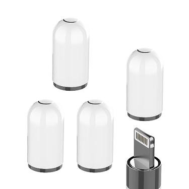 Imagem de Kefiany Acessórios Cap Pencil 1ª geração (pacote com 4) adaptador magnético superior para ipencil, tampas de reposição, acessório compatível com iPad, tablet, caneta Stylus de primeira geração