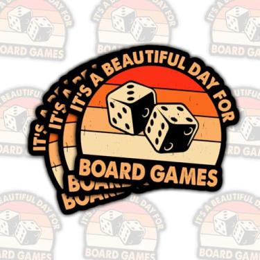 Imagem de Adesivos de vinil com citação de dados engraçados It's a Beautiful Day para jogos de tabuleiro, caderno, diário, garrafa de água, para-choque de carro, presente para jogadores, estudantes, amigos, 7,6