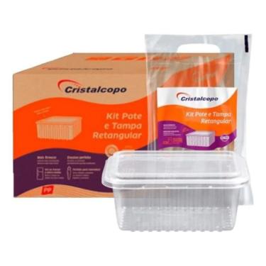 Imagem de 2X Marmita Pote Descartável 250Ml Freezer Microondas 50 Unid