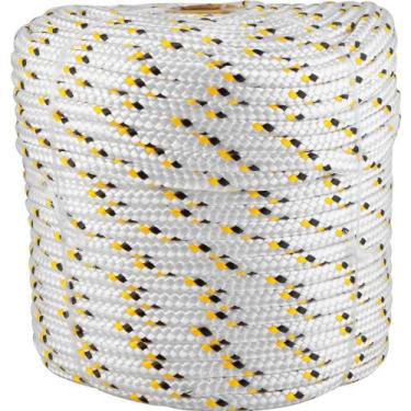 Imagem de Corda Multifilamento Trançada 10mm x 110m Branca Vonder