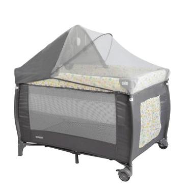 Imagem de Berço Premium Chiqueirinho Portátil com Mosquiteiro e Trocador Preto E