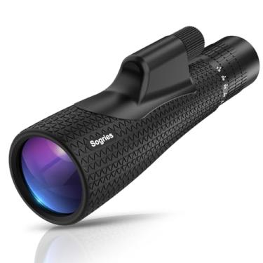 Imagem de Telescópio monocular de zoom 15-45 x 55 - Monocular de alta potência para adultos prisma BAK4 para observação de pássaros e concertos de viagem