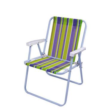 Imagem de Cadeira De Praia Aço Até 90kg Dobrável Mor