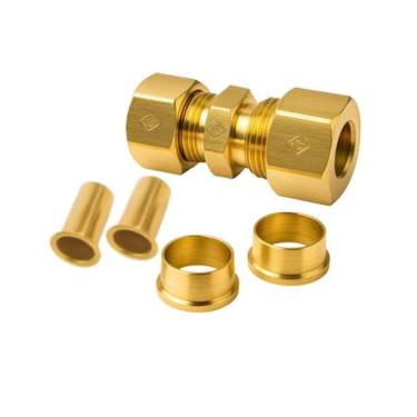 Imagem de Conexão emenda união 12mm insert tubo nylon cobre cano freio - CARRAPI