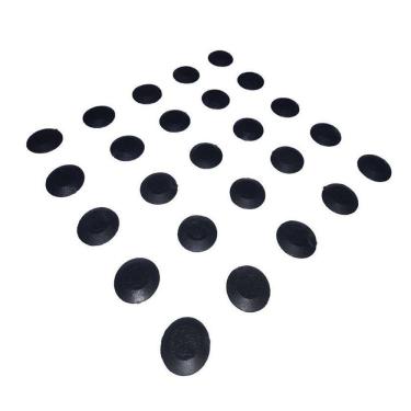 Imagem de Elemento Tátil Alerta Pvc Adesivado Preto