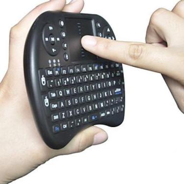 Imagem de Mini Teclado Wireless Keyboard Mouse - Preto