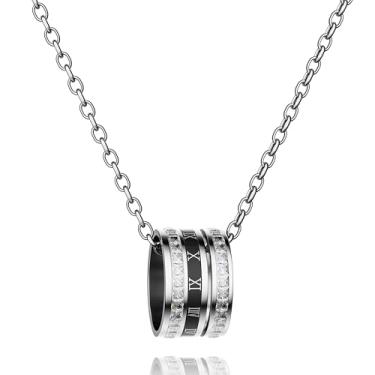 Imagem de Colar feminino com pingente delicado para mulheres, colar de ouro palted 18K, design simples, Large, Metal banhado a ouro 18k, Sem Pedra Preciosa