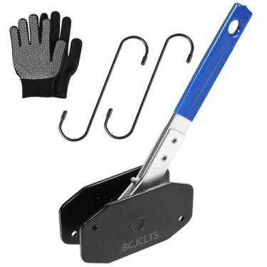 Imagem de BCJCLTS Ferramentas de freio, ferramenta de compressão de pinça de freio, ferramenta de pinça de freio, ferramenta de compressor de pistão de pinça com 2 ganchos de pinça pesados, reparo de freio a