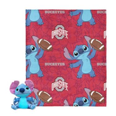 Imagem de Northwest NCAA UCLA Bruins Stitch Hugger Conjunto de travesseiro e cobertor de toque de seda, 101 x 127 cm