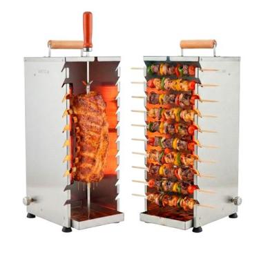 Imagem de Churrasqueira 10 Espetinhos a Gás GLP Assador Portátil Titan - Titan E