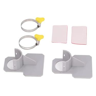 Imagem de Domary Acessórios para Piscina Acima do, Suportes para Tubos de Piscina, Suportes de Suporte de Mangueira Com Braçadeira de Fita para Evitar Flacidez de Tubos, de Parede de Piscina