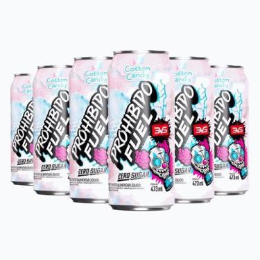 Imagem de Prohibido Fuel Pré Treino Drink Pack 6x473ml - Cotton Candy - 3VS
