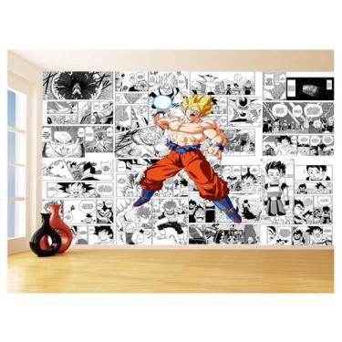Imagem de Papel De Parede Dragon Ball Goku Página Manga 3,5M Dbz644 - Você Decor