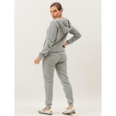 Imagem de Roupa de Frio Conjunto Moletom Calça Blusa Agasalho Abrigo Manga comprida-Feminino