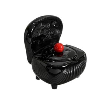 Imagem de Cinzeiro de cerâmica moderno criativo em forma de cadeira cinzeiro anti mosca sala de estar escritório casa cinzeiro decoração de charuto presente de namorado