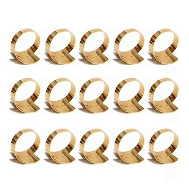 Imagem de Porta-guardanapos para decoração de mesa de jantar de festa de Natal de casamento, 15 peças, decoração de guardanapo