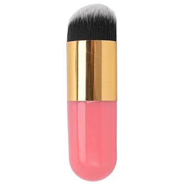 Imagem de Pincel de maquiagem de base para cosméticos profissionais, mistura de líquidos, blush, pó líquido, pincel para maquiagem diária, mulheres, meninas, adolescentes, leve, portátil, (Ouro Rosa)