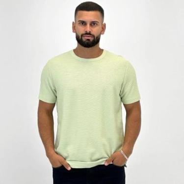 Imagem de Camiseta Hering Canelada Manga Curta Masculina-Masculino