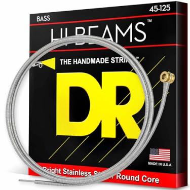 Imagem de DR Strings Hi-Beam - Núcleo redondo de aço inoxidável médio 5 cordas 45-125