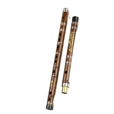 Imagem de Flauta de bambu de madeira para iniciantes instrumento de sopro profissional F