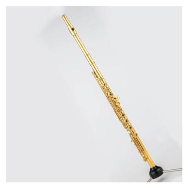 Imagem de Flauta Flauta de Cobre Branco Banhado a Ouro Tom C 17 Orifícios Instrumento Profissional para Tocar