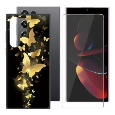 Imagem de Capa para Oukitel C61 Pro (6,9 polegadas) Capa de telefone + protetor de tela - Capa protetora preta de silicone macio capa protetora para para-choques cinto vidro temperado dureza 9H - rejeitando