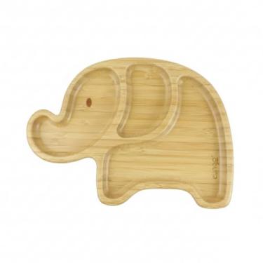 Imagem de Prato Infantil de Bambu com Ventosa e Divisórias Antibacterianas