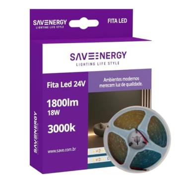Imagem de Fita LED 24V 18W/m 3000K 5m 240LEDs/m IP20 Save Energy