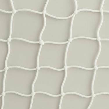 Imagem de Rede de voleibol de praia, dimensões da área: 9m x 1m, material de nylon, resistente aos raios UV, correias não incluídas(BRANCO)