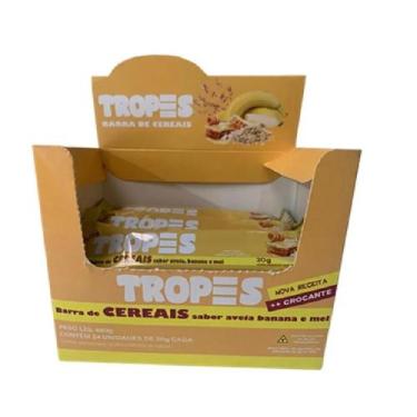 Imagem de Barra De Cereal Tropes Banana Aveia e Mel Display 24 Unidades