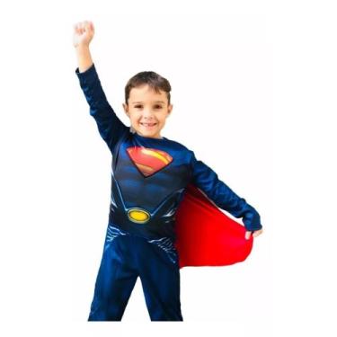 Imagem de Fantasia Do Superman Longa Com Enchimento Infantil - RR Store 2, GG ve