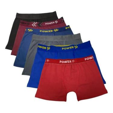 Imagem de Cuecas Box Boxer Variadas Algodão Power Kit 5 Cor:SortidasTamanho:GG -