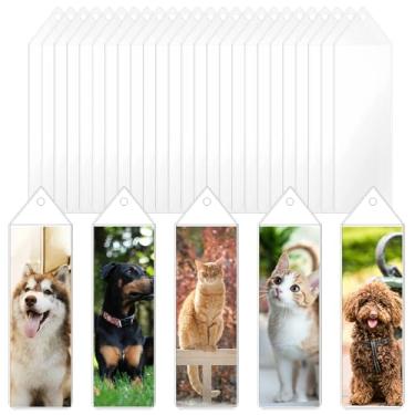 Imagem de Nyvexon Pacote com 100 capas transparentes para marcadores, embalagem de plástico para marcadores, 16,5 x 5,8 cm