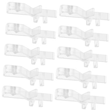 Imagem de 20 peças de clipes de sanefa de plástico para persianas internas, grampos de cortina verticais, acessórios para persianas de janela, clipes de plástico substituíveis para decoração de casa