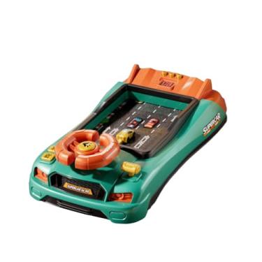 Imagem de menolana Simulador de direção com volante, brinquedo educativo com sons, simulador de direção para crianças, presente de aniversário para meninos, Versão com Temporizador Verde