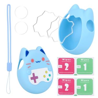 Imagem de Capa Silicone para Bichinho Estimação Eletrônico, Fofa Capa Protetora com Cordão Protetor Tela & Película Botões Anti-Queda à Prova Choque Acessórios Essenciais para Jogo Virtual