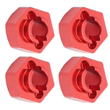 Imagem de Acouto SCX2424 RC Combiner Kit de Alumínio de 7 Mm Peças de Manutenção de Liga de Alumínio para Carro Axial SCX24 /24 RC - Upgrade de Prata (Vermelho)