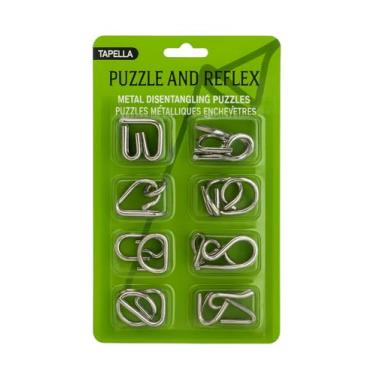 Imagem de Kit 08 Quebra Cabeça Metal 3d Desafio Enigma Puzzle