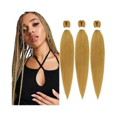 Imagem de Cabelo Sintético Jumbo Pré-Esticado Soft Yaki Para Tranças Fáceis, Ext