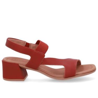 Imagem de Sandalia Usaflex Elastico Couro Ref Ud25004 Marrom 038