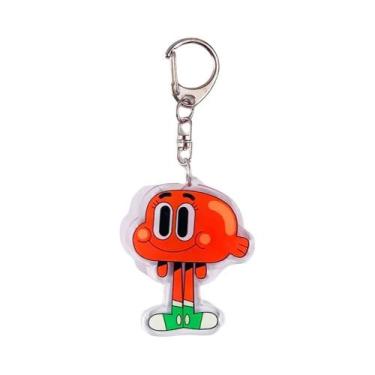 Imagem de Chaveiro Acrílico Engraçado E Fofo De Anime Gumball, Charme Para Bolsa
