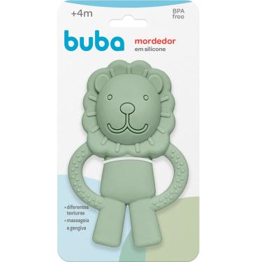 Imagem de Mordedor de Silicone Leãozinho Verde Buba