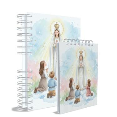 Imagem de Agenda Católica 2026 + Bloco de Anotações, Nossa Senhora das Graçase Fátima, Azul, Capa 20