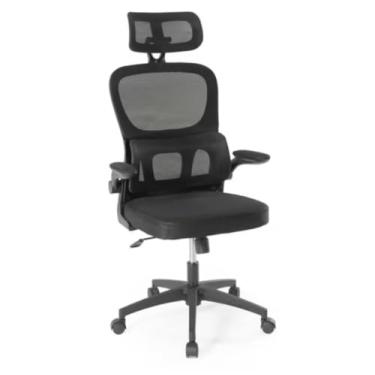 Imagem de Cadeira Ergonômica para Escritório B500 Luv, com Encosto de Cabeça Ajustável, Apoio Lombar, Mesh Respirável, Rodízios