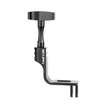 Imagem de SKYJFFJ Adaptador vertical de alumínio de 90 graus, adaptador de cotovelo de asa voadora para GoPro Hero 13/12/11/10/9 preto