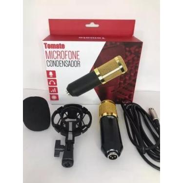 Imagem de Microfone Condensador Dourado Tomate MT-1025 Estúdio