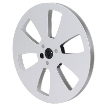 Imagem de ZJchao Carretel Vazio de Fita de Som 1/4 7 Polegada Carretel de Alumínio de Metal para Gravador de Fita Aberto Peças da Máquina Substituição Universal (Prata)