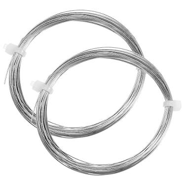 Imagem de Generic 2 peças de aço de substituição de fio para ferramentas de corte de fio de aço inoxidável substituição para cortador de lama corte de lama queijo argila cerâmica, 3 metros de comprimento