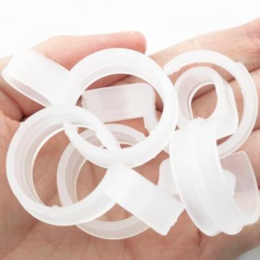 Imagem de Pro Bamboo Kitchen 30 peças de cabides de plástico transparente à prova de vento, tamanho médio, 61 a 61 cm, ganchos para roupas com fechos de pressão para banheiros, quartos e trilhos de guarda-roupa